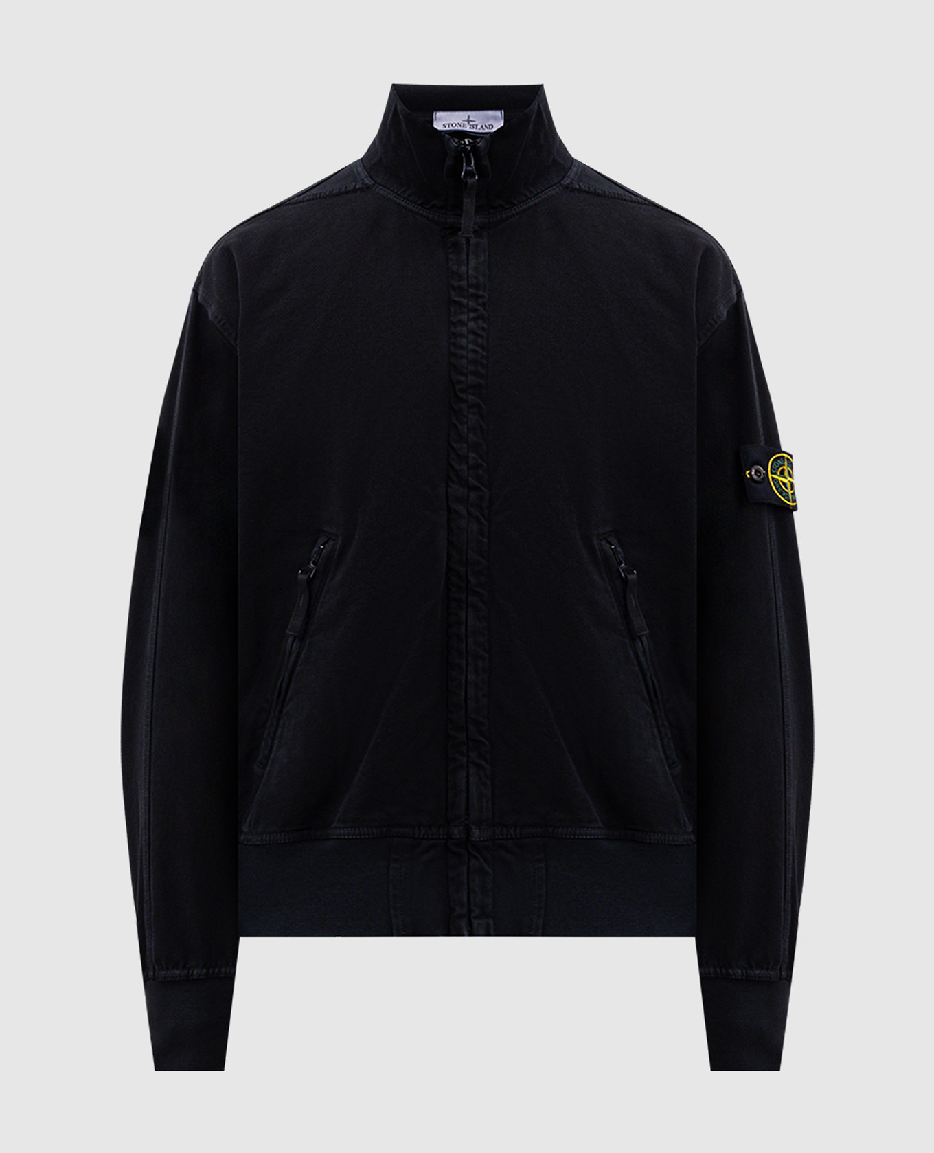 

Черная спортивная куртка с логотипом патча, Черный, Спортивные куртки