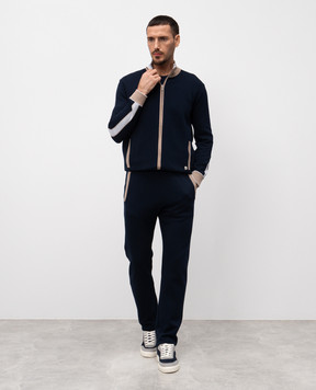 Bertolo Cashmere Синие спортивные штаны 902013002294