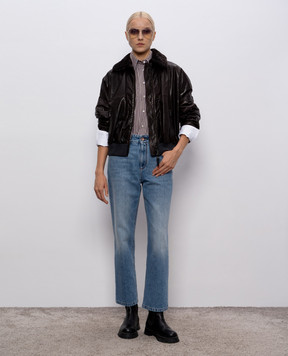 Brunello Cucinelli Сині джинси з патчем логотипа MA095P5758