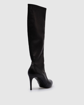 Casadei Чорні шкіряні чоботи 1SF10C080T613