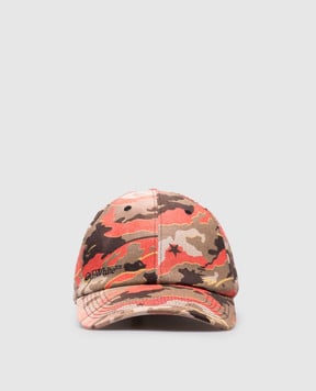 Off-White Кепка з камуфляжним принтом з вишивкою логотипа OMLA04AZ25DEN001