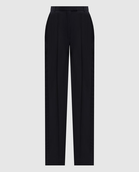 Alexander McQueen Чорні штани з вовною 839649QJAFH