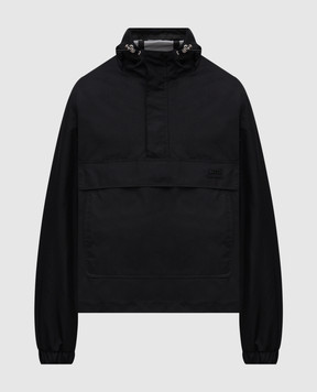 Ami Paris Черный анорак с металлическим логотипом UJK107PA0028