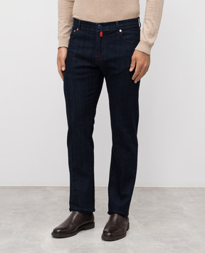 Kiton Синие джинсы с логотип патч UPNJSK0113H