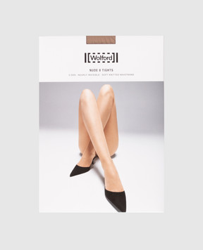 Wolford Коричневі колготи 8 den 10272
