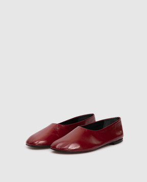 PROENZA SCHOULER Бордові шкіряні балетки Glove SH253063L004FR
