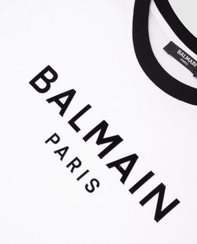 Balmain Детская футболка с логотипом BW8Q31Z0082410