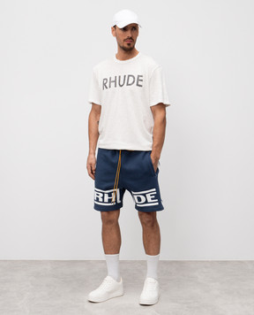 Rhude Сині шорти Champions з логотипом RHPS25SH02012