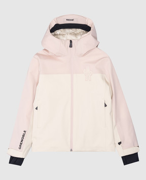 Moncler Grenoble ENFANT Детская бежевая куртка с логотипом J29571A00003530666