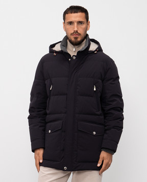 Brunello Cucinelli Синяя пуховая куртка MM4911823