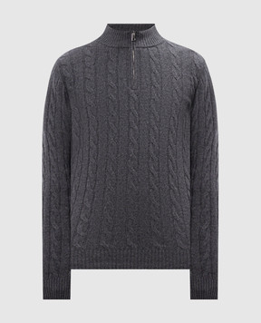 Cashmere&Whiskey Серый джемпер из кашемира MU9651307341TR3XL