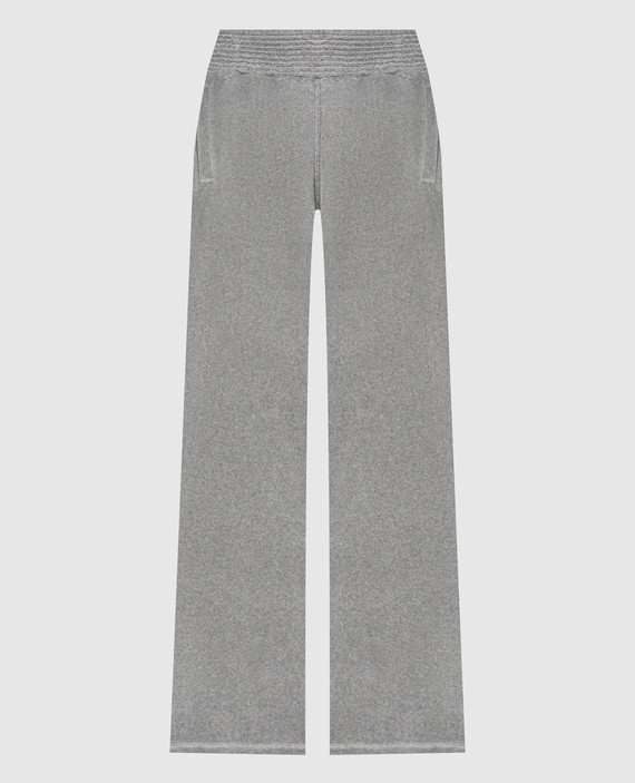 Gray flared pants