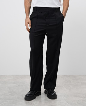 Ann Demeulemeester Черные штаны Jesper из шерсти 2402MTR10FA515
