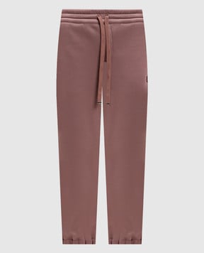 Alexander McQueen Коричневі джогери з емблемою логотипа 815549QLAEB