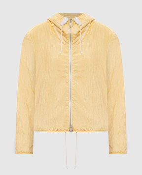 Jil Sander Жовта куртка з шовком з ефектом жатки J40BN0132J70003