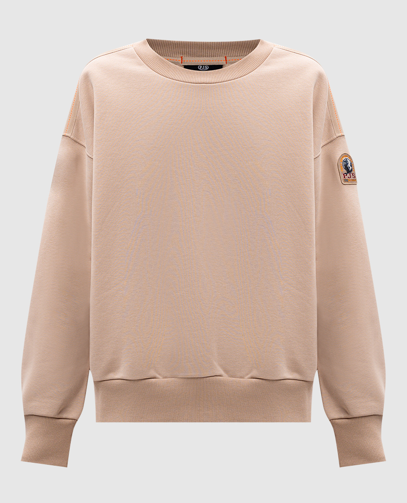 

Бежевый свитшот Bibi с логотипом, Свитшоты