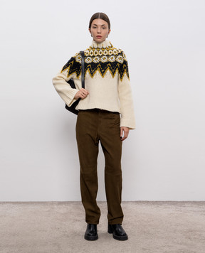 PROENZA SCHOULER Білий светр Lizzy з вовною WL2547633KW185