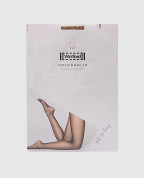 Wolford Коричневые колготки Individual 10 den 18382
