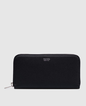 Tom Ford Черный кожаный кошелек с логотипом Y0241LCL158S