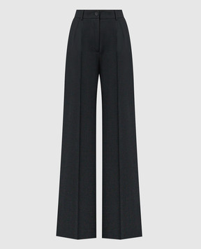 Dolce&Gabbana Черные классические брюки из шерсти FTCP1TFUBGC