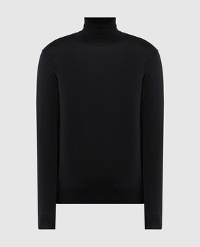 Canali Чорний гольф з вовни MK00077C0020