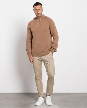 Cashmere&Whiskey Коричневые худи из кашемира MU8651305341R3XL