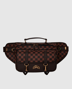 Sprayground Дитяча коричнева поясна сумка Ops Pixel Emboss 910B7454NSZ