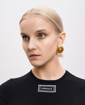 Versace Золотисті сережки Tribute Medusa DG2G411DJMT