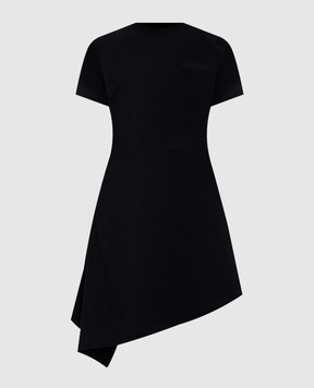 Vetements Чорна сукня міні з логотипом WA66DR680B