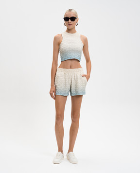 Off-White Бежевые шорты с логотипом 2CB05AT25JER001
