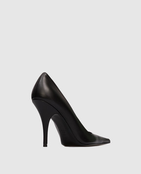 Vetements Чорні шкіряні туфлі WH76HE500B