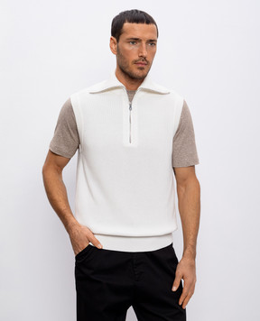 Brunello Cucinelli Белый жилет M28708707
