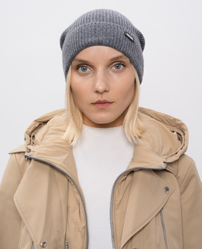 Mackage Сіра шапка DAWSON з логотипом DAWSON