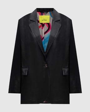 Twinset Чорний жакет з емблемою логотипа 242AQ2042