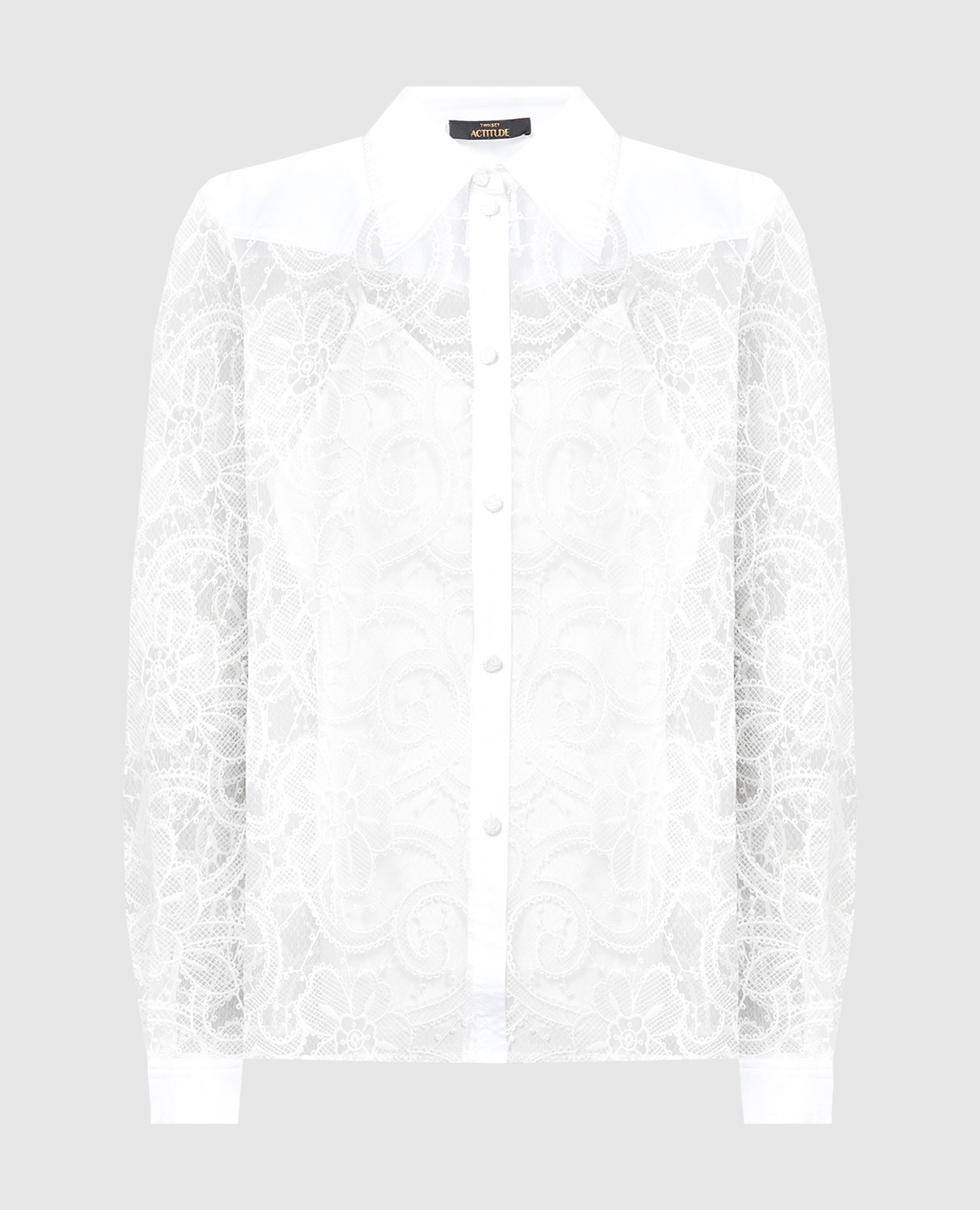 Белая блуза из кружева