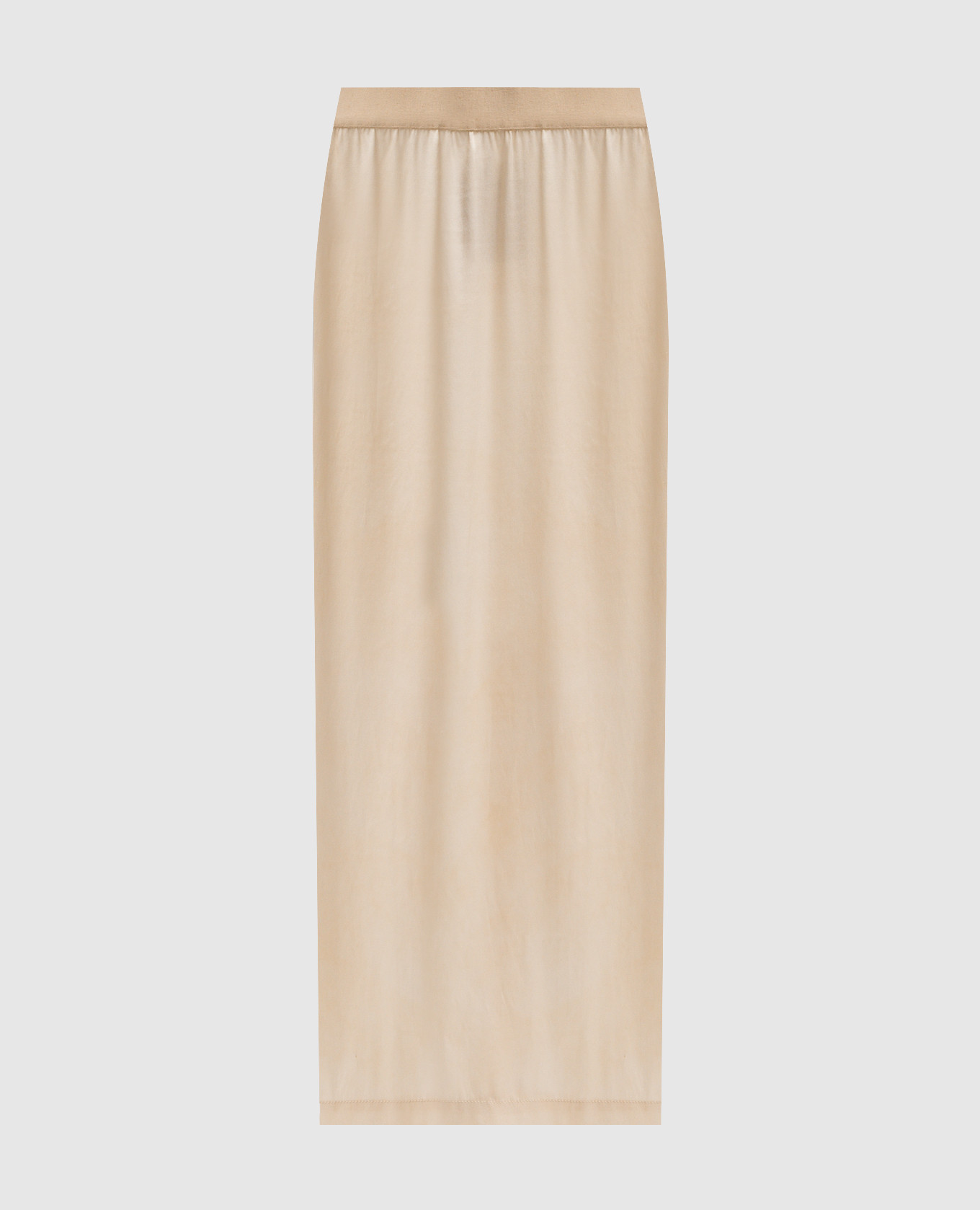 

Бежевая юбка Glow из шелка, Бежевый, Юбки прямые