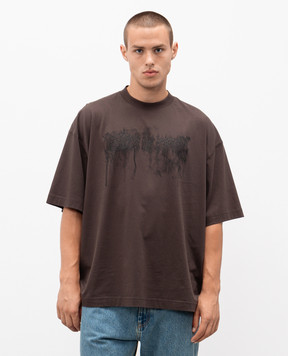 Vetements Коричневые футболки с принтом Cradle of Filth UCF76TR450C