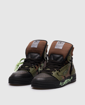 Off-White Шкіряні хайтопи 3.0 Off Court OMIA065S25LEA003