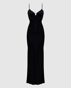 Twinset Чорна сукня з емблемою 251TP2653