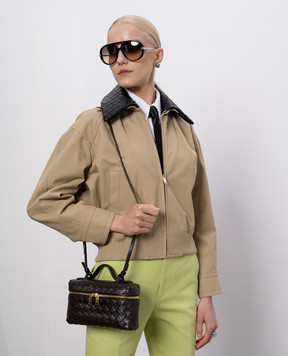 Bottega Veneta Коричневая кожаная сумка Bang Bang 789109V3IV12132