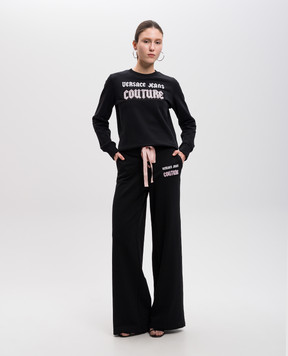 Versace Jeans Couture Черный свитшот с логотипом 77HAIC02CF00C