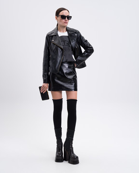 Twinset Черная куртка в стиле косухи 252TP2710