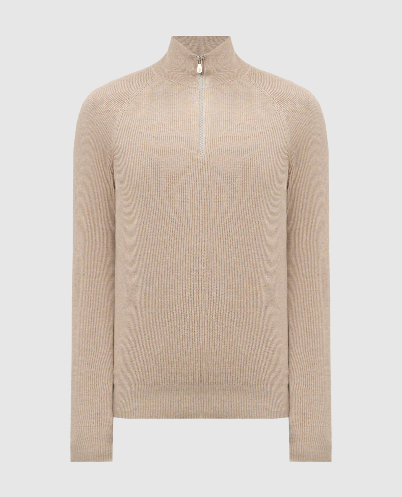 

Бежевый джемпер в рубчик, Джемпера