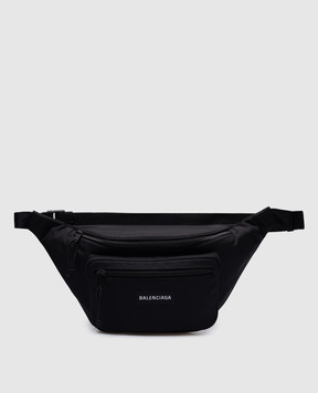 Balenciaga Чорна поясна сумка Explorer з логотипом 4823892JMF7