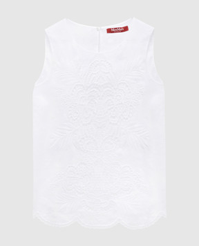 Max Mara Белый топ EFESO из рамы EFESO