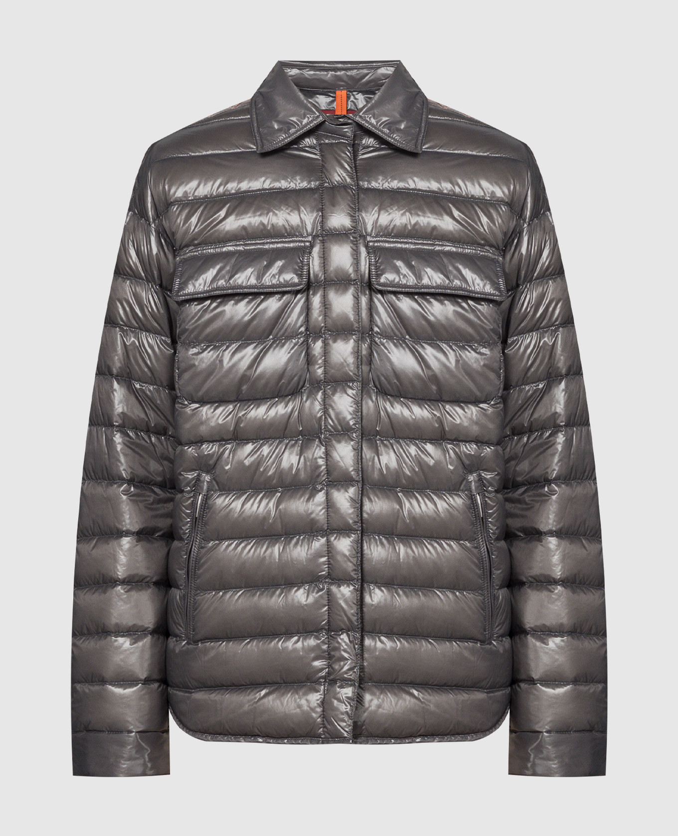 Petronel gray down jacket with logo