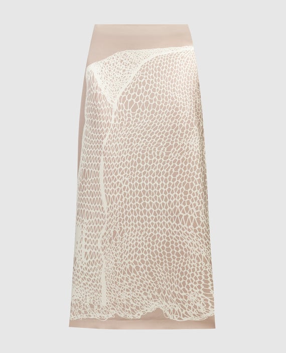 ALA beige print skirt