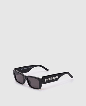 Palm Angels Чорні сонцезахисні окуляри з логотипом PERI002C99PLA001