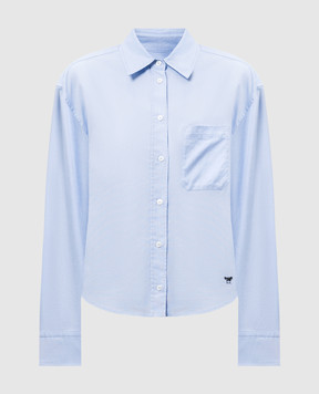 Max Mara Weekend Блакитна сорочка APICE з емблемою логотипа APICE