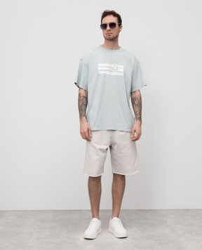 Maison Margiela MM6 Зеленая футболка с принтом логотипа SH2GC0023M20115